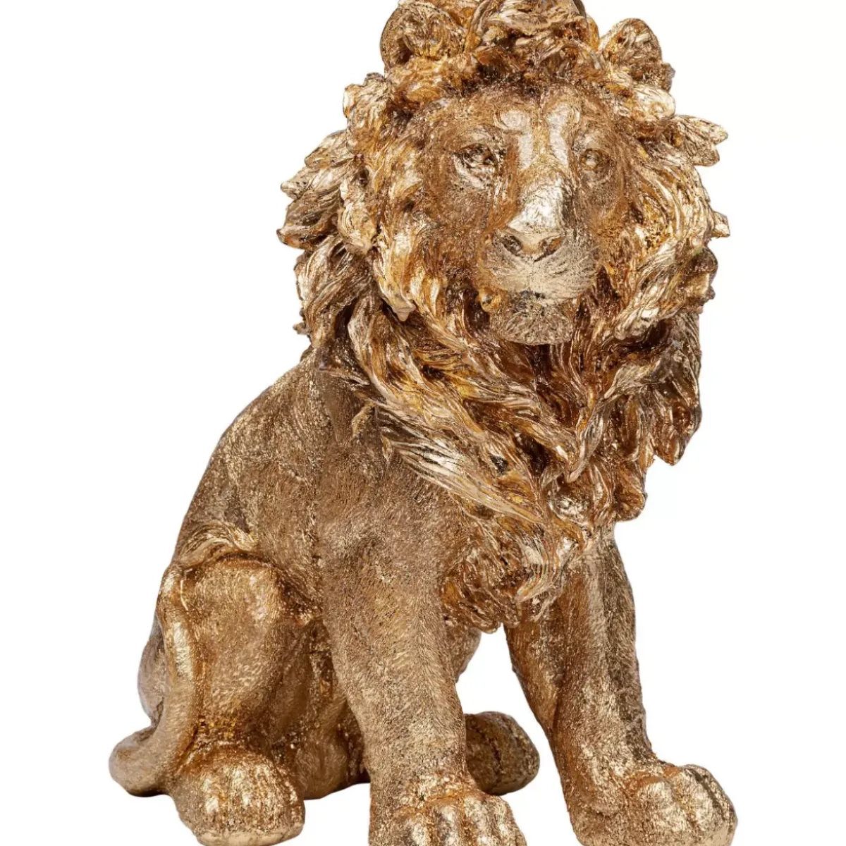 KARE Design Deko Figur Sitting Lion Gold 42Cm- Deko & Geschenkartikel