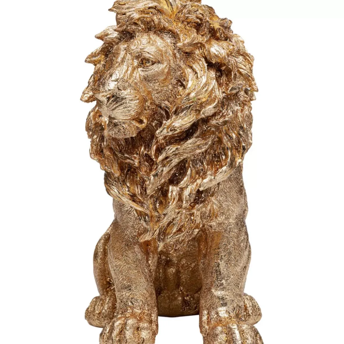 KARE Design Deko Figur Sitting Lion Gold 42Cm- Deko & Geschenkartikel