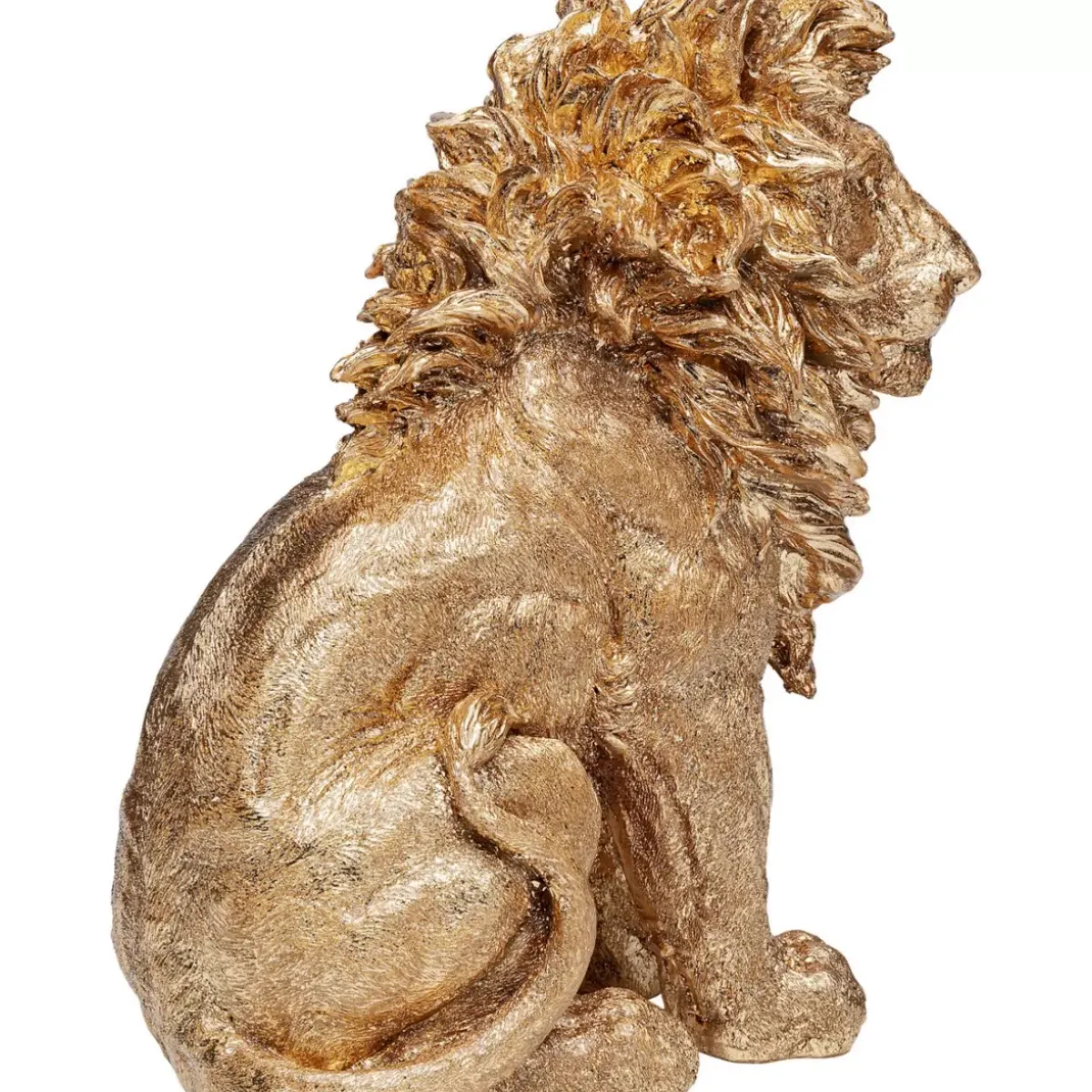 KARE Design Deko Figur Sitting Lion Gold 42Cm- Deko & Geschenkartikel