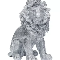 KARE Design Deko Figur Sitting Lion Silber 42Cm- Deko & Geschenkartikel