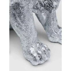 KARE Design Deko Figur Sitting Lion Silber 42Cm- Deko & Geschenkartikel