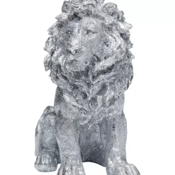 KARE Design Deko Figur Sitting Lion Silber 42Cm- Deko & Geschenkartikel