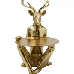 KARE Design Deko Figur Sitting Waiter Deer 33Cm- Deko & Geschenkartikel