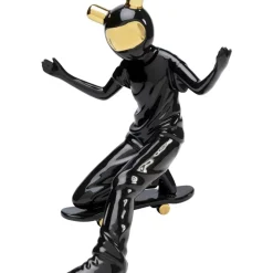 KARE Design Deko Figur Skating Astronaut Schwarz 21Cm- Deko & Geschenkartikel