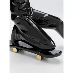 KARE Design Deko Figur Skating Astronaut Schwarz 21Cm- Deko & Geschenkartikel