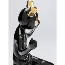 KARE Design Deko Figur Skating Astronaut Schwarz 21Cm- Deko & Geschenkartikel