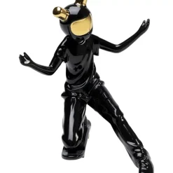 KARE Design Deko Figur Skating Astronaut Schwarz 21Cm- Deko & Geschenkartikel