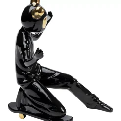 KARE Design Deko Figur Skating Astronaut Schwarz 21Cm- Deko & Geschenkartikel