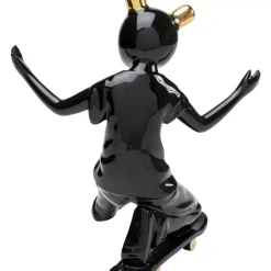 KARE Design Deko Figur Skating Astronaut Schwarz 21Cm- Deko & Geschenkartikel