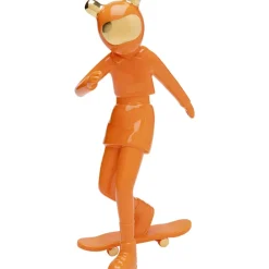 KARE Design Deko Figur Skating Astronaut Orange 33Cm- Deko & Geschenkartikel