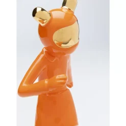 KARE Design Deko Figur Skating Astronaut Orange 33Cm- Deko & Geschenkartikel