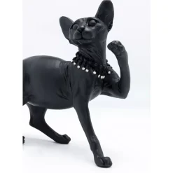 KARE Design Deko Figur Standing Cat Audrey Schwarz 29Cm- Deko & Geschenkartikel