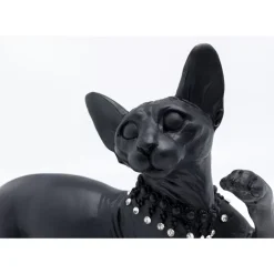 KARE Design Deko Figur Standing Cat Audrey Schwarz 29Cm- Deko & Geschenkartikel