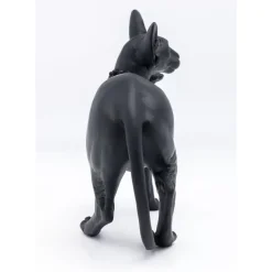 KARE Design Deko Figur Standing Cat Audrey Schwarz 29Cm- Deko & Geschenkartikel