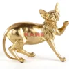 KARE Design Deko Figur Standing Cat Audrey Gold 29Cm- Deko & Geschenkartikel