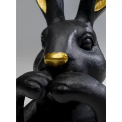 KARE Design Deko Figur Sweet Rabbit Schwarz 23Cm- Deko & Geschenkartikel