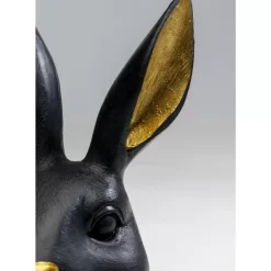 KARE Design Deko Figur Sweet Rabbit Schwarz 23Cm- Deko & Geschenkartikel