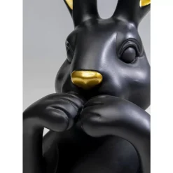 KARE Design Deko Figur Sweet Rabbit Schwarz 31Cm- Deko & Geschenkartikel