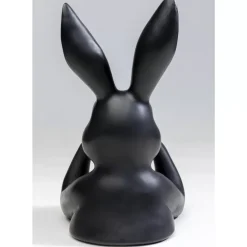 KARE Design Deko Figur Sweet Rabbit Schwarz 31Cm- Deko & Geschenkartikel
