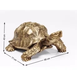 KARE Design Deko Figur Turtle Gold Gros- Deko & Geschenkartikel