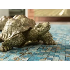 KARE Design Deko Figur Turtle Gold Klein- Deko & Geschenkartikel