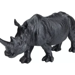 KARE Design Deko Figur Walking Rhino Schwarz- Deko & Geschenkartikel