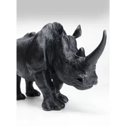KARE Design Deko Figur Walking Rhino Schwarz- Deko & Geschenkartikel
