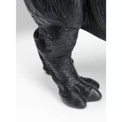 KARE Design Deko Figur Walking Rhino Schwarz- Deko & Geschenkartikel
