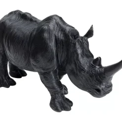 KARE Design Deko Figur Walking Rhino Schwarz- Deko & Geschenkartikel