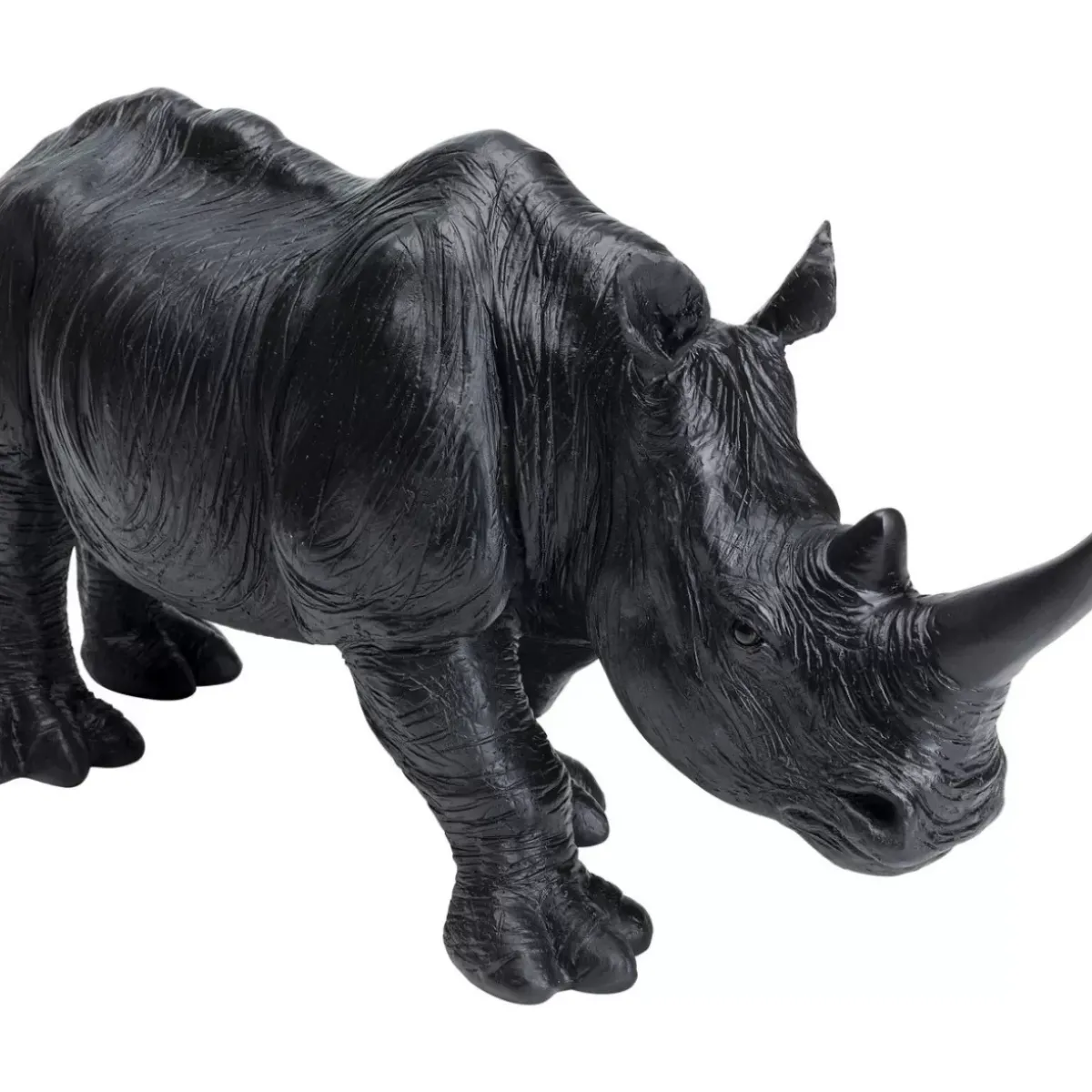 KARE Design Deko Figur Walking Rhino Schwarz- Deko & Geschenkartikel