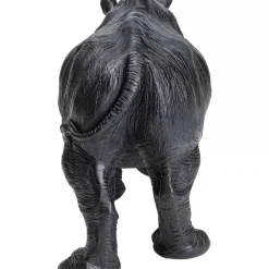 KARE Design Deko Figur Walking Rhino Schwarz- Deko & Geschenkartikel