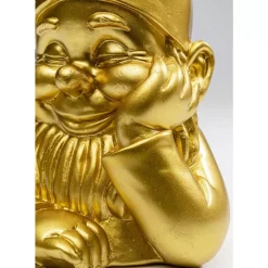 KARE Design Deko Figur Zwerg Gold 21Cm- Deko & Geschenkartikel