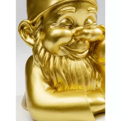 KARE Design Deko Figur Zwerg Gold 21Cm- Deko & Geschenkartikel