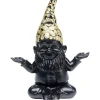 KARE Design Deko Figur Zwerg Meditation Schwarz Gold 19- Deko & Geschenkartikel