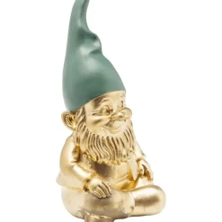 KARE Design Deko Figur Zwerg Sitting Gold Grun 19Cm- Deko & Geschenkartikel