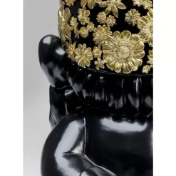 KARE Design Deko Figur Zwerg Standing Schwarz Gold 61Cm- Deko & Geschenkartikel