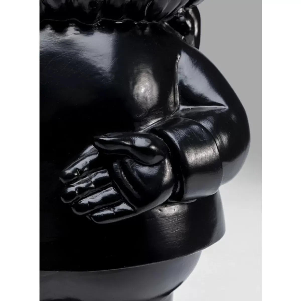 KARE Design Deko Figur Zwerg Standing Schwarz Gold 46Cm- Deko & Geschenkartikel