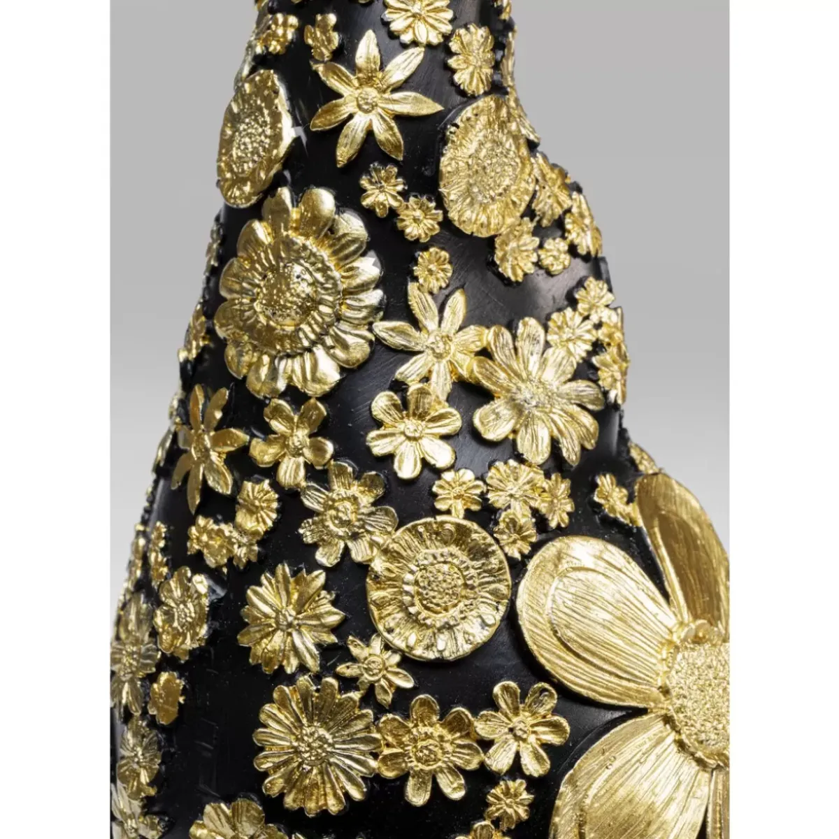 KARE Design Deko Figur Zwerg Standing Schwarz Gold 46Cm- Deko & Geschenkartikel