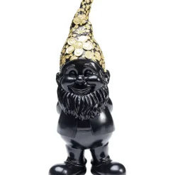 KARE Design Deko Figur Zwerg Standing Schwarz Gold 30Cm- Deko & Geschenkartikel
