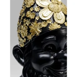 KARE Design Deko Figur Zwerg Standing Schwarz Gold 30Cm- Deko & Geschenkartikel