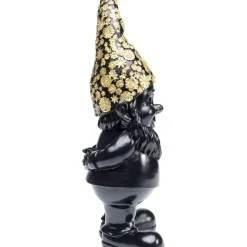 KARE Design Deko Figur Zwerg Standing Schwarz Gold 30Cm- Deko & Geschenkartikel