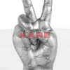 KARE Design Deko Hand Victory Grau- Deko & Geschenkartikel