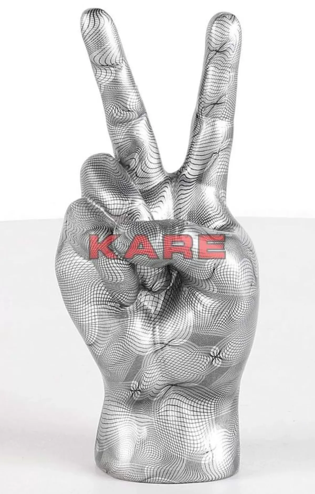 KARE Design Deko Hand Victory Grau- Deko & Geschenkartikel