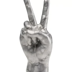 KARE Design Deko Hand Victory Grau- Deko & Geschenkartikel