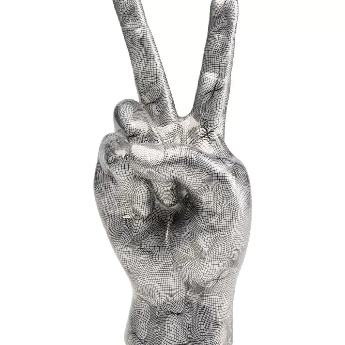 KARE Design Deko Hand Victory Grau- Deko & Geschenkartikel