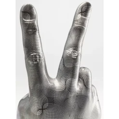 KARE Design Deko Hand Victory Grau- Deko & Geschenkartikel
