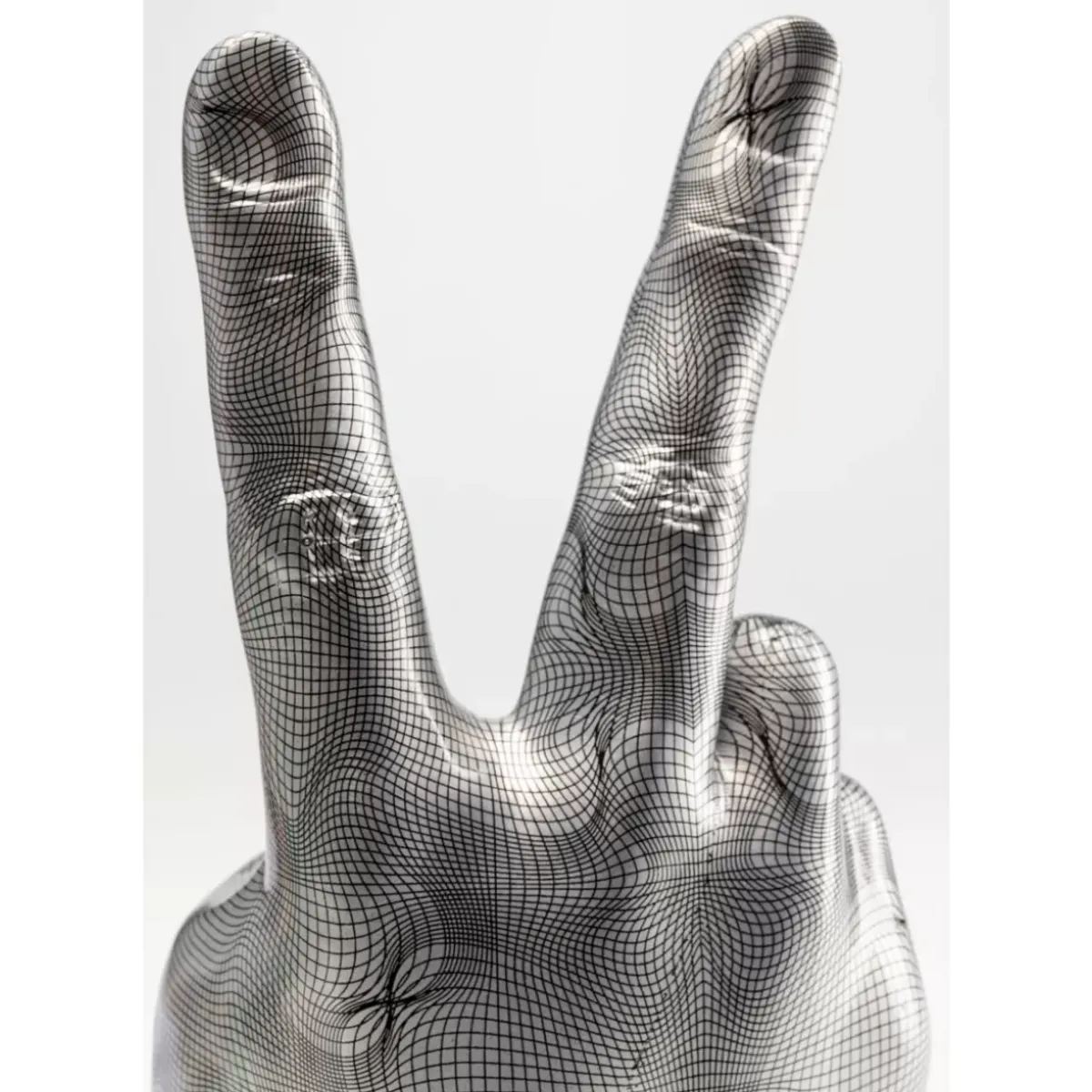 KARE Design Deko Hand Victory Grau- Deko & Geschenkartikel