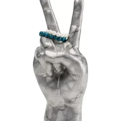 KARE Design Deko Hand Victory Grau- Deko & Geschenkartikel