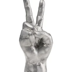 KARE Design Deko Hand Victory Grau- Deko & Geschenkartikel