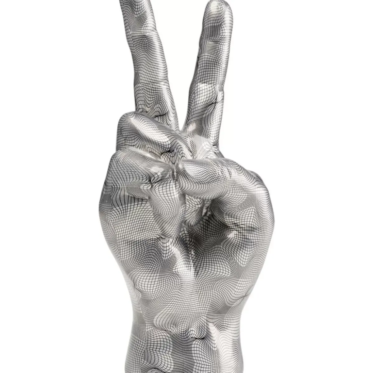 KARE Design Deko Hand Victory Grau- Deko & Geschenkartikel